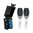 Módulo De Relé De Controle Remoto Sem Fio RF De 2 Canais 433Mhz 85-256V Para Portão De Garagem E Luz