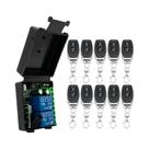 Módulo De Relé De Controle Remoto Sem Fio RF De 2 Canais 433Mhz 85-256V Para Portão De Garagem E Luz