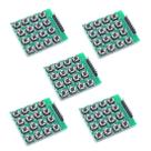 Módulo de teclado Oiyagai 4x4 Matrix Keypad, pacote com 16 botões, pacote com 5