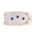 Módulo De Tomada 10A Branco C/ Rose Gold Novara