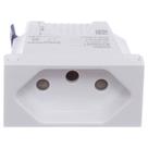 Módulo de Tomada 2 Pinos + Terra 10 Amperes 250 Volts Borne Automático Branco - S70205104 - SCHNEIDER Módulo de Tomada 2 Pinos + Terra 10 Amperes 250 Volts Borne Automático Branco - S70205104 - SCHNEIDER