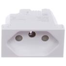 Módulo de Tomada 2 Pinos + Terra 20A 250V Orion Branco Steck Módulo de Tomada 2 Pinos + Terra 20A 250V Orion Branco Steck