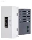 Módulo de Tomada Carregador USB Turbo Charge 2.1A Bivolt Simon 35 Branco