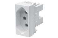 Módulo de Tomada com 2 Polos + Terra Habitat 10a 250v Branco Módulo de Tomada com 2 Polos + Terra Habitat 10a 250v Branco