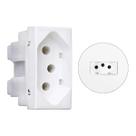 Módulo de Tomada Padrão 2p+T 20A Branco Alumbra Siena 6088 Módulo de Tomada Padrão 2p+T 20A Branco Alumbra Siena 6088