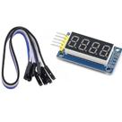 Modulo Display 4 Dígitos Vermelho 74hc595 Com cabo Arduino