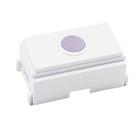 Módulo Furo Espelho Para Placas 4x2 4x4 Branco Saída De Fio Tampa Furo Instalações Segurança Ilumi
