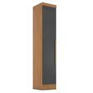Módulo Guarda-Roupa Smart 1 Porta Bege/Cinamomo/Chumbo Módulo Guarda-Roupa Smart 1 Porta Bege/Cinamomo/Chumbo