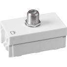 Modulo Ilumi Slim Tomada Conector Para Fio Coaxial Branco - 8163