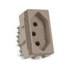 Módulo Infiniti Tomada 2P+T 10A Argila MarGirius Módulo Infiniti Tomada 2P+T 10A Argila MarGirius
