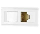 Módulo Internet Rj45 CAT6 Brava Duale Up Iriel Soprano Branco Módulo Internet Rj45 CAT6 Brava Duale Up Iriel Soprano Branco