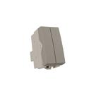 Módulo Interruptor Duplo Paralelo MarGirius Sleek Colors 10A Argila Módulo Interruptor Duplo Paralelo MarGirius Sleek Colors 10A Argila