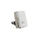 Módulo Interruptor Pulsador para Campainha com Luz MarGirius Sleek 10A Branco