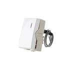 Módulo Interruptor Simples Com Luz Margirius Sleek 10A Branco