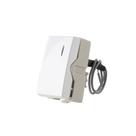 Módulo Interruptor Simples com Luz MarGirius Sleek 10A Branco
