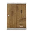 Modulo Ja Georgia Guarda-Roupa Avelã/Jequitibá