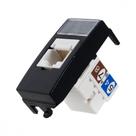 Modulo Margirius Sleek 1 Tomada Rede Rj45 Preto 16539