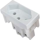 Modulo Mectronic Soft 1 Tomada 2P+T. 10A. Branca - 39016 Modulo Mectronic Soft 1 Tomada 2P+T. 10A. Branca - 39016