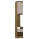 Módulo Mesa De Cabeceira Eucamoveis Paris 1 Porta 1 Gaveta Avela/cinammon