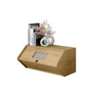 Módulo Organizador Geométrico Baú 57cm Com Tela Rattan Empilhável Nicho Decoração