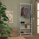 Módulo para Closet 1 Cabideiro 3 Prateleiras Yes Módulo para Closet 1 Cabideiro 3 Prateleiras Yes