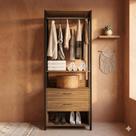 Módulo para Closet 2 Gavetas 183cm x 72,8cm Byte Marrom/Mel/Preto