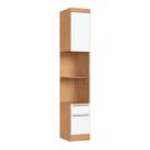 Modúlo para Quarto 217cm x 35,6cm Infinity Marrom/Cedro/Branco Line Modúlo para Quarto 217cm x 35,6cm Infinity Marrom/Cedro/Branco Line
