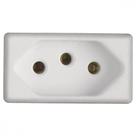 Modulo para Tomada 2P+T Tramontina IzyFlat 20 A 250 V Branco Modulo para Tomada 2P+T Tramontina IzyFlat 20 A 250 V Branco
