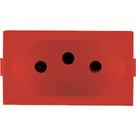 Modulo Peesa Alfa 1445V Tomada 20A Vermelho Modulo Peesa Alfa 1445V Tomada 20A Vermelho