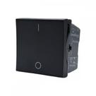 Modulo Pial Plus+ 1 Simples Bipolar 25A. Borne Automatico Preto - 612016Pt