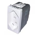 Modulo Pial Plus+ 1 Tomada 10A. Branca Borne Automatico - 615038Bc