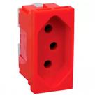 Modulo Pial Plus+ 1 Tomada 20A. Vermelha Borne Parafuso - 615079Vm Modulo Pial Plus+ 1 Tomada 20A. Vermelha Borne Parafuso - 615079Vm