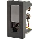 Modulo Pial Plus+ 1 Tomada Rj45 Preto - 615045Pt Modulo Pial Plus+ 1 Tomada Rj45 Preto - 615045Pt