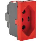 Modulo Pial Plus+ 1Tomada 20A 615079 Vermelho Modulo Pial Plus+ 1Tomada 20A 615079 Vermelho