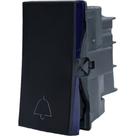 Modulo Pial Plus+ Borne Automatico Preto Pulsador 1 Tecla Campainha - 611012P