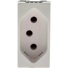 Modulo Pial Plus+ Branco 1 Tomada 10A Borne Automatico 615038Bc Modulo Pial Plus+ Branco 1 Tomada 10A Borne Automatico 615038Bc