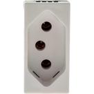 Modulo Pial Plus+ Branco 1 Tomada 20A Borne Parafuso 615060Bc Modulo Pial Plus+ Branco 1 Tomada 20A Borne Parafuso 615060Bc