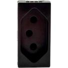 Modulo Pial Plus+ Preto 1Tomada 10A Borne Automatico 615038Pt Modulo Pial Plus+ Preto 1Tomada 10A Borne Automatico 615038Pt