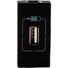 Modulo Pial Plus+ Preto 1Tomada Usb 1100Ma88Pt