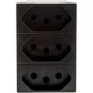 Modulo Pial Plus+ Preto 3Tomada 10A 615043Pt
