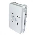 Modulo Pial Zeffia Tomada Telebras + Rj11 Branco - 680155
