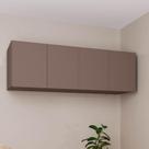 Módulo Ponte Queen para Guarda Roupa 100% Mdf 4 Portas Orion Cabecasa Madeiraoriginals Mocha