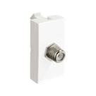 Módulo Pró tomada coaxial tv branco Alumbra