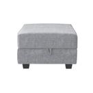 Módulo pufe HONBAY para sofá modular com armazenamento cinza Módulo pufe HONBAY para sofá modular com armazenamento cinza