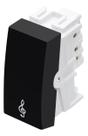 Módulo Pulsador Campainha 16A 250V Habitat Black - Fame