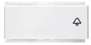 Módulo Pulsador de Campainha 10A 250V Brava Duale Up Iriel Soprano Branco