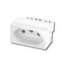 Modulo Recta Satin Tomada 20 A Branco - B.Lux