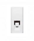 Módulo RJ11 Tomada Telefone 2 Fios Brava Duale Up Iriel Soprano Branco Módulo RJ11 Tomada Telefone 2 Fios Brava Duale Up Iriel Soprano Branco