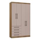 Módulo Roupeiro de 134,5cm 4 Portas 4 Gavetas Eucamóveis Paris - 340