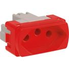 Modulo Schneider Miluz 1 Tomada 20A. 2P+T. Vermelha - S3B70359 Modulo Schneider Miluz 1 Tomada 20A. 2P+T. Vermelha - S3B70359